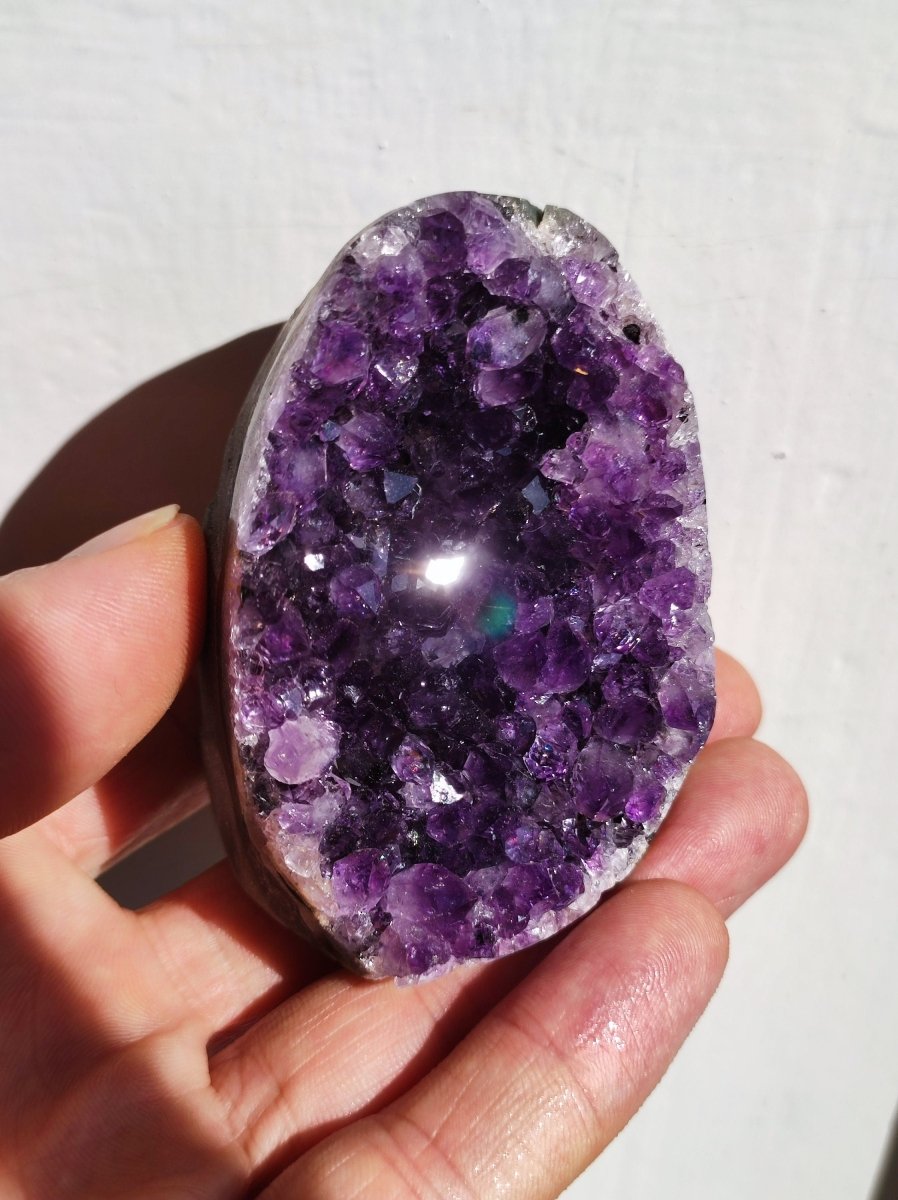 Amethyst Stufe ~ Magische Edelstein Deko Crystal Meditation ~HIPPIE ~GOA~Boho~Ethno ~Energie Heilstein Deko Haus Wohnung Reinigen - Art of Nature Berlin