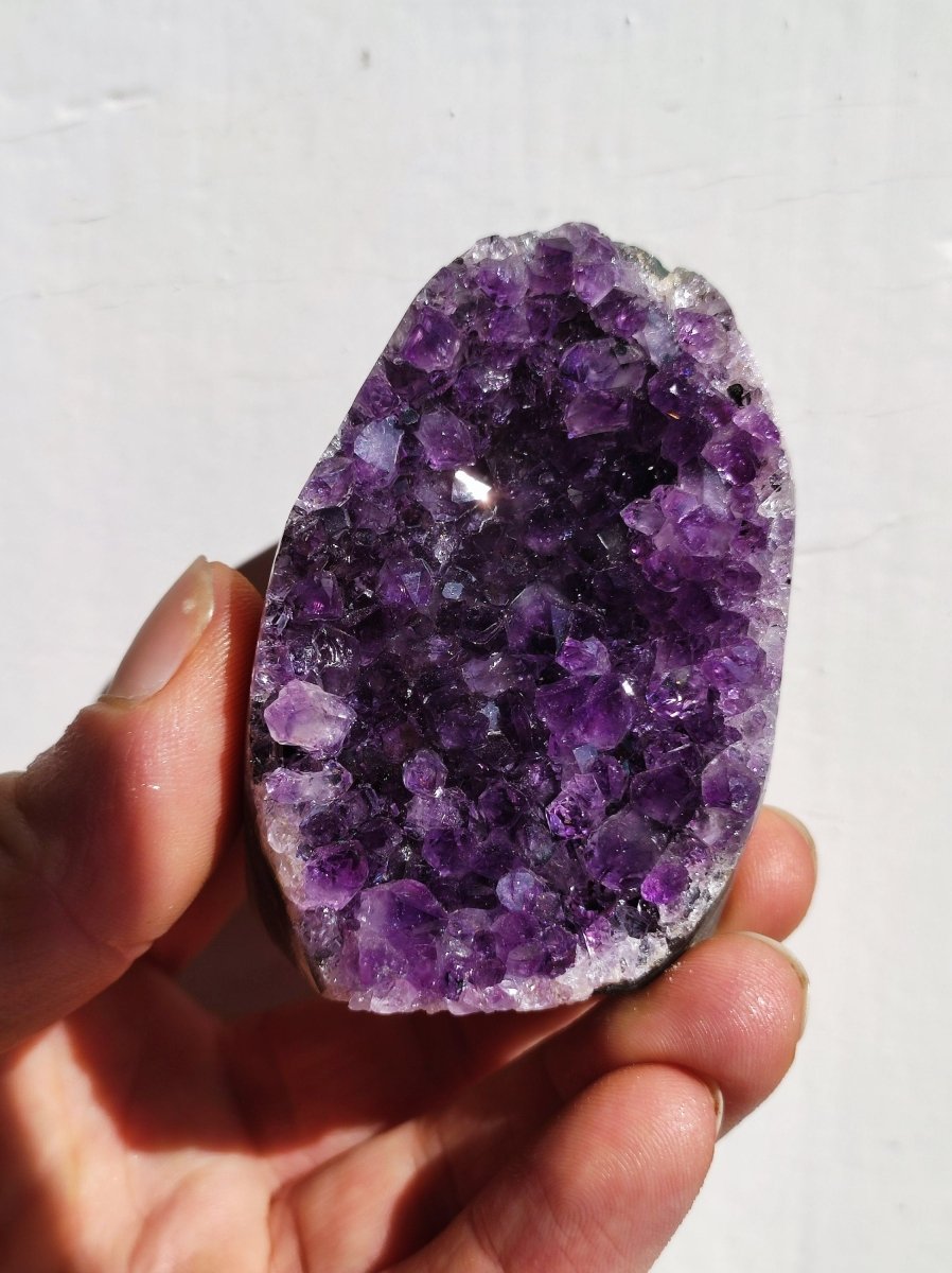 Amethyst Stufe ~ Magische Edelstein Deko Crystal Meditation ~HIPPIE ~GOA~Boho~Ethno ~Energie Heilstein Deko Haus Wohnung Reinigen - Art of Nature Berlin