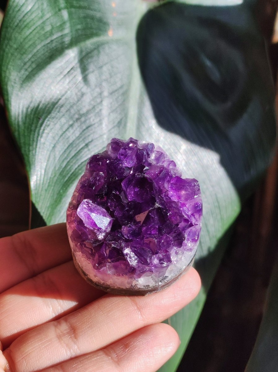 Amethyst Stufe ~ Magische Edelstein Deko Crystal Meditation ~HIPPIE ~GOA~Boho~Ethno ~Energie Heilstein Deko Haus Wohnung Reinigen - Art of Nature Berlin