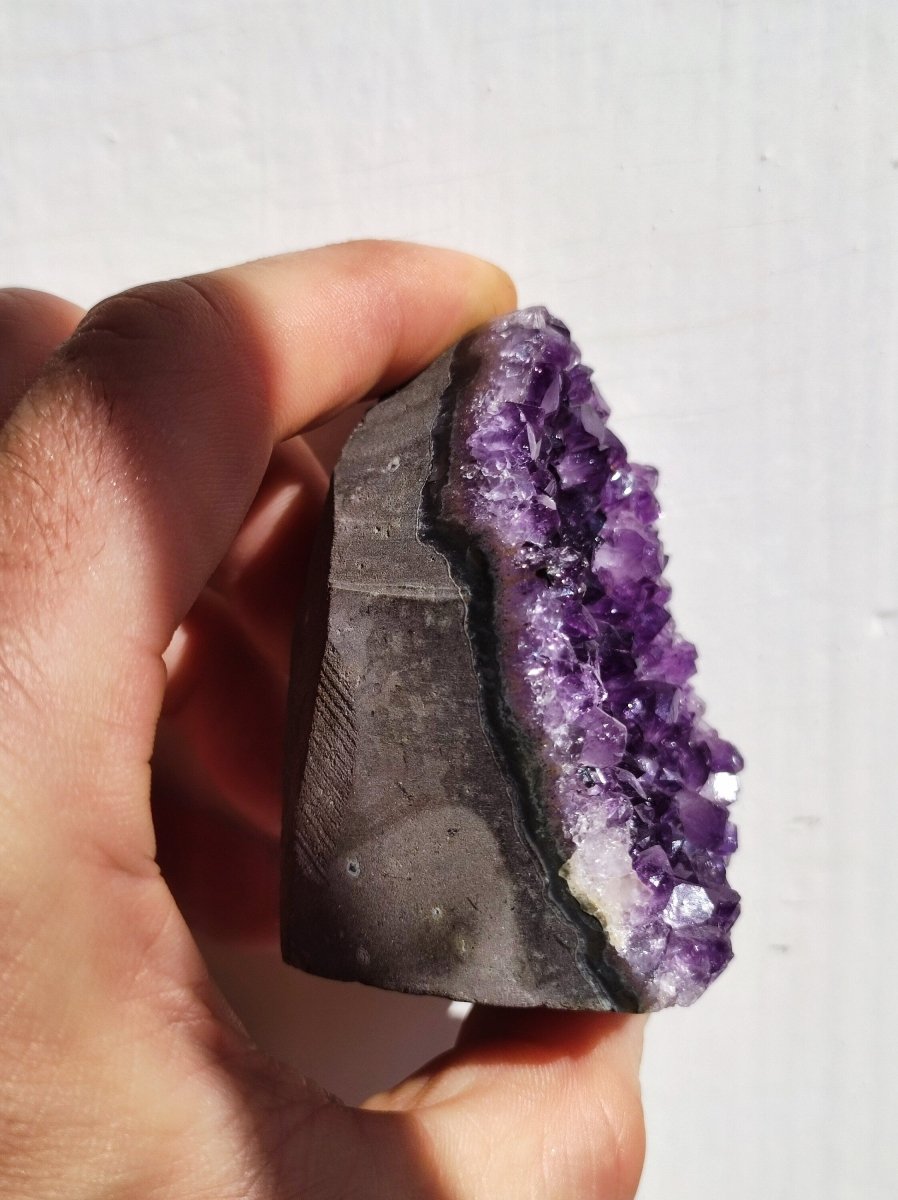 Amethyst Stufe ~ Magische Edelstein Deko Crystal Meditation ~HIPPIE ~GOA~Boho~Ethno ~Energie Heilstein Deko Haus Wohnung Reinigen - Art of Nature Berlin