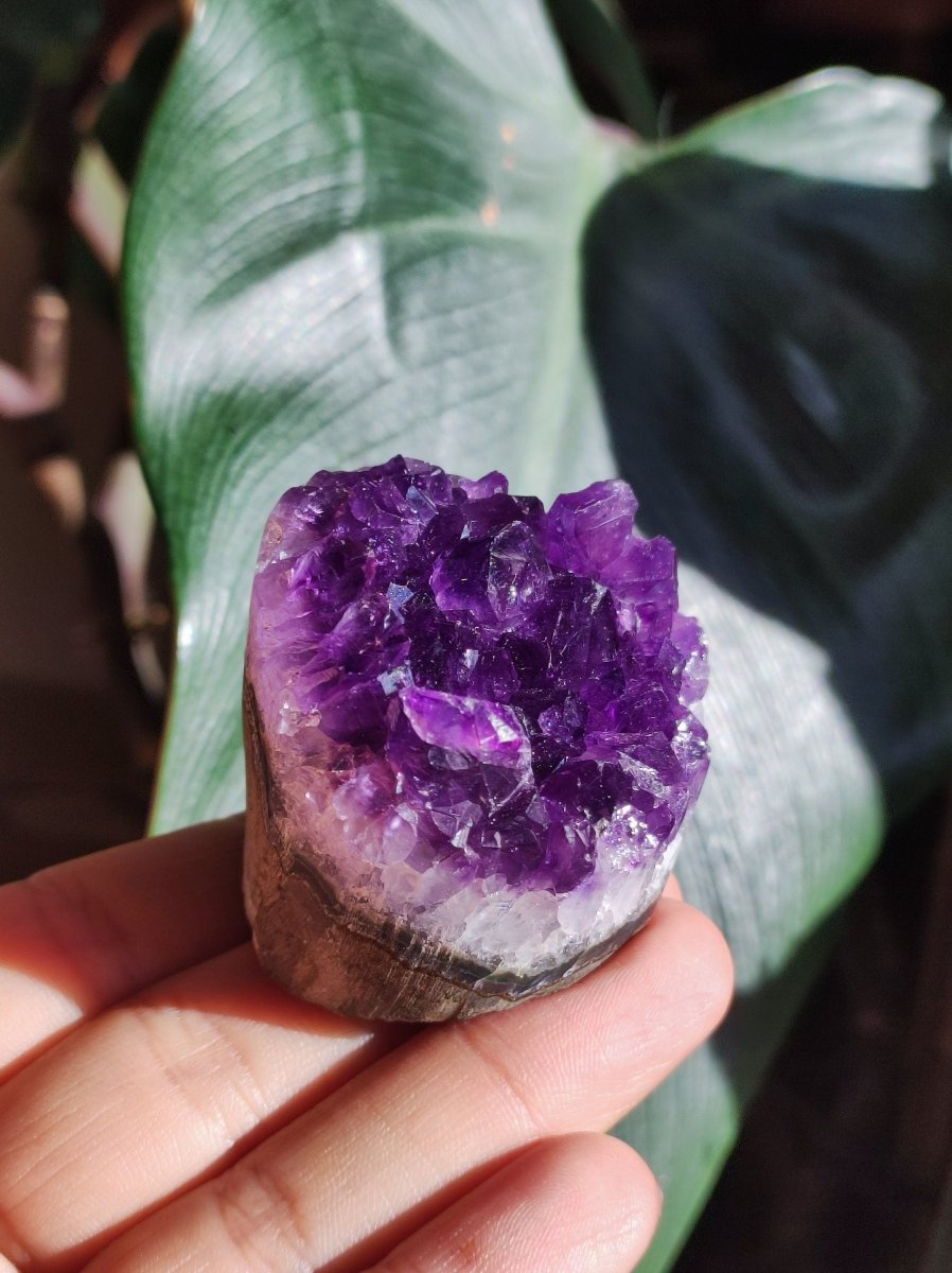 Amethyst Stufe ~ Magische Edelstein Deko Crystal Meditation ~HIPPIE ~GOA~Boho~Ethno ~Energie Heilstein Deko Haus Wohnung Reinigen - Art of Nature Berlin