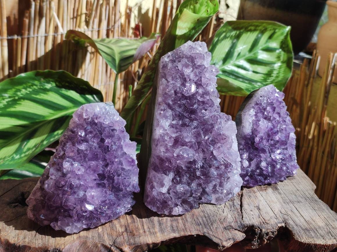 Amethyst Stufe ~ Magische Edelstein Deko Crystal Meditation ~HIPPIE ~GOA~Boho~Ethno~Heilstein - Art of Nature Berlin