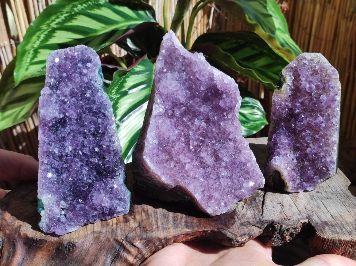 Amethyst Stufe ~ Magische Edelstein Deko Crystal Meditation ~HIPPIE ~GOA~Boho~Ethno~Heilstein - Art of Nature Berlin