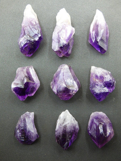 Amethyst Stufe Tropfen Kristall Spitze Point Sammler Stufe Rarität Edelstein Deko Heilstein Mineral Energie Natur Meditation Klar Makramee - Art of Nature Berlin