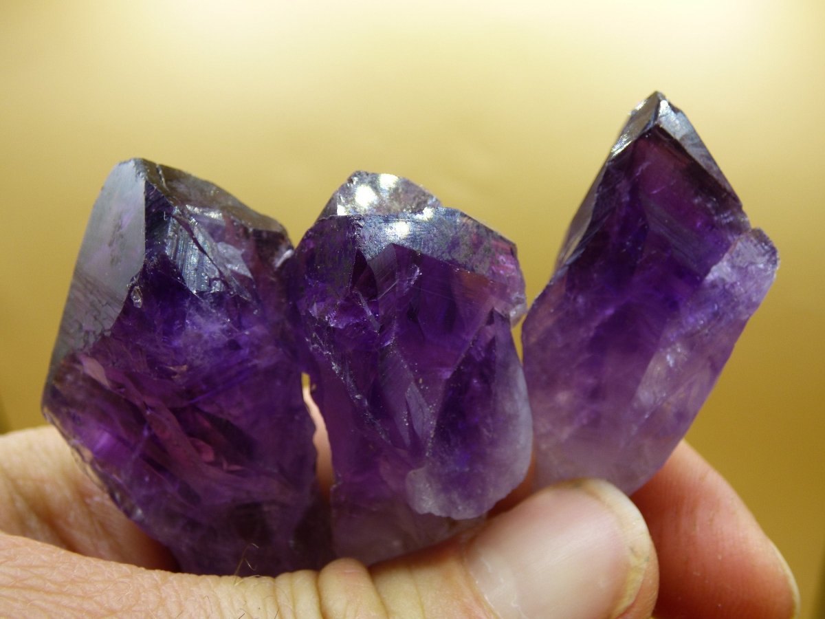 Amethyst Stufe Tropfen Kristall Spitze Point Sammler Stufe Rarität Edelstein Deko Heilstein Mineral Energie Natur Meditation Klar Makramee - Art of Nature Berlin