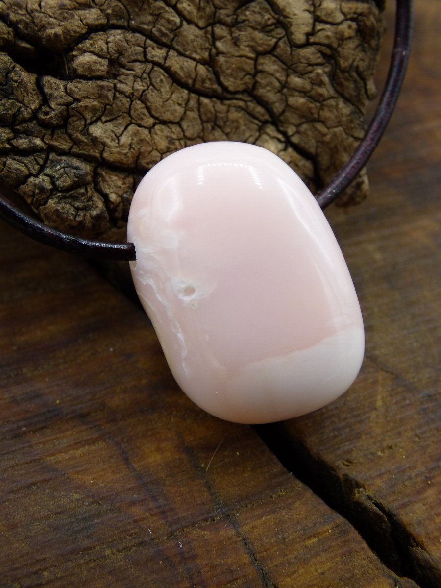 Anden Opal Pink Rosa "Der Wal" ~ Edelstein Kette ~HIPPIE ~GOA ~Boho ~Ethno ~Nature ~Heilstein ~Rarität - Art of Nature Berlin