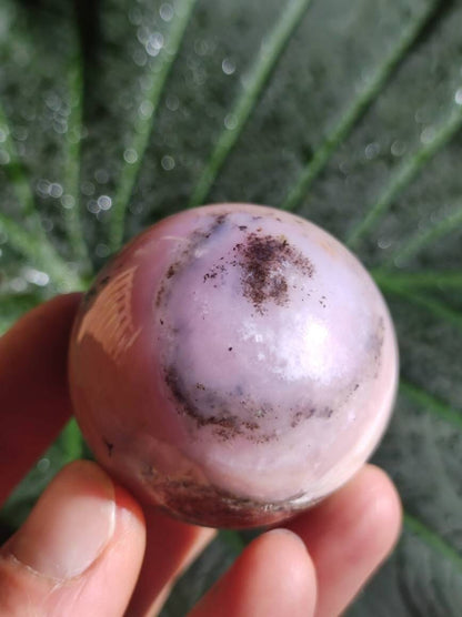 Andenopal Kugel Rosa Pink Opal ~ Edelstein Meditation Deko Sphere Crystal HIPPIE GOA Boho Ethno Heilstein - Art of Nature Berlin