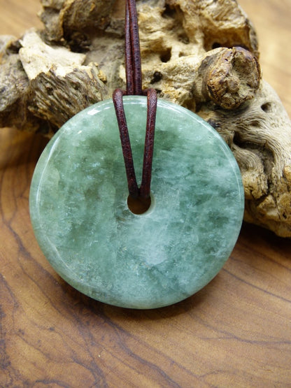 Aquamarin ~ Edelstein Kette ~HIPPIE ~GOA ~Boho ~Tibet ~Ethno ~Nature ~Donut ~Schutzsymbol ~Heilstein - Art of Nature Berlin