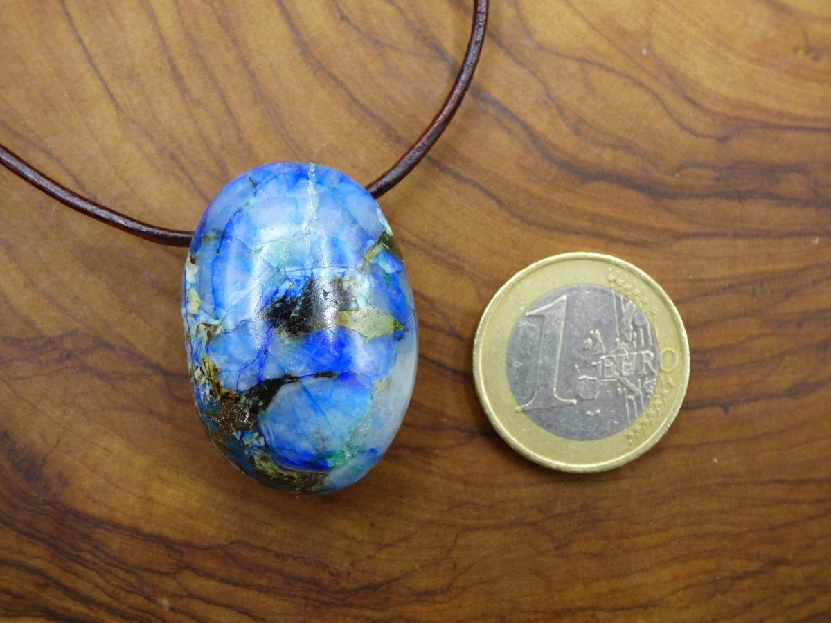 Azurit ~ Chrysocoll Chrysokoll Chrysocolla ~ Edelstein Kette ~HIPPIE ~GOA ~Boho ~Ethno ~Nature ~Heilstein - Art of Nature Berlin