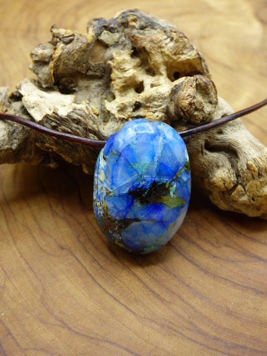 Azurit ~ Chrysocoll Chrysokoll Chrysocolla ~ Edelstein Kette ~HIPPIE ~GOA ~Boho ~Ethno ~Nature ~Heilstein - Art of Nature Berlin