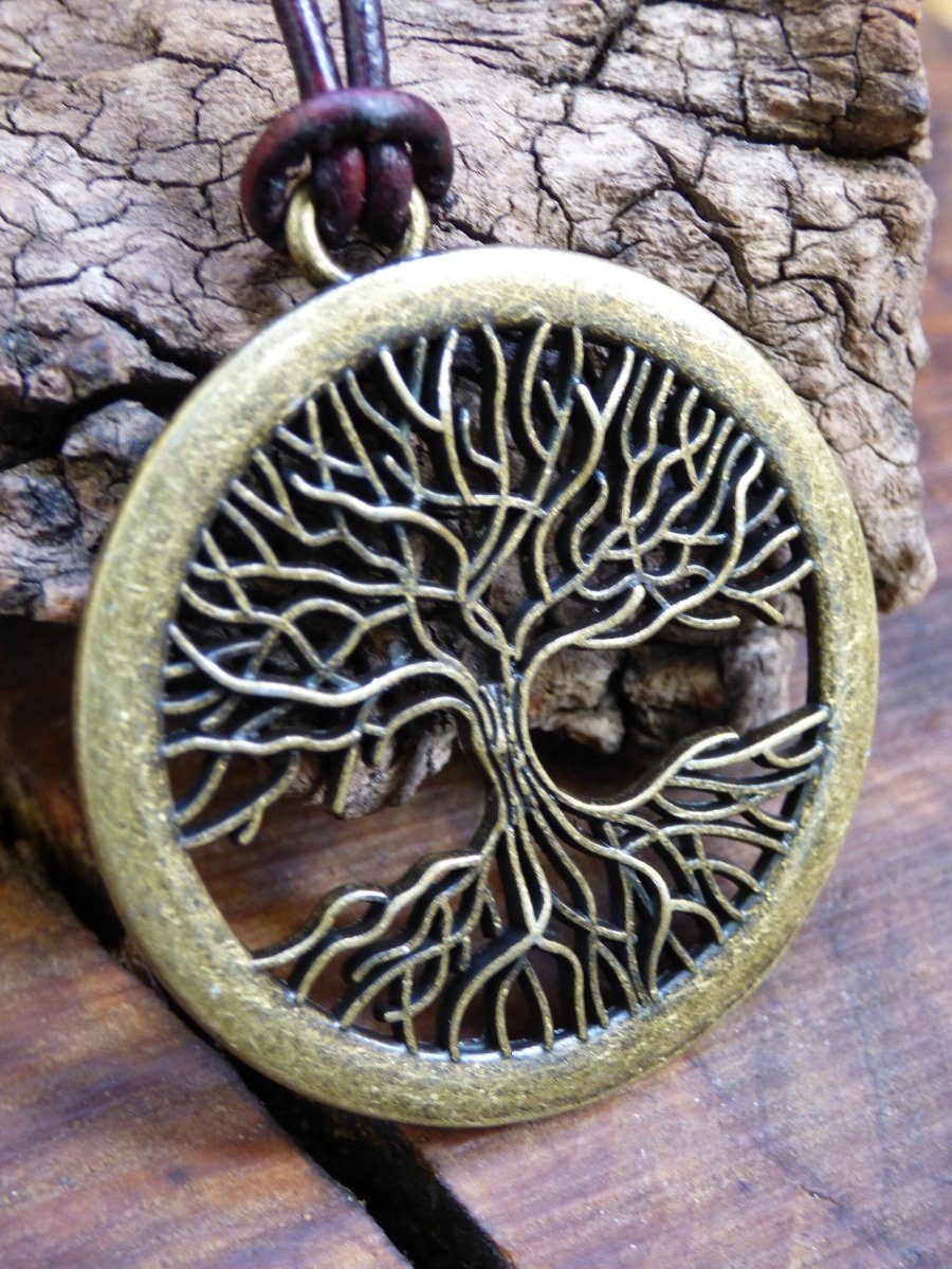 Baum Amulet Kette Antik Bronze ~Tibet ~HIPPIE ~GOA ~Boho ~Tibet ~Ethno ~Nature ~Esoterik ~Ethnic ~Indian~Lebensbaum~Wurzeln ~Root ~Anhänger - Art of Nature Berlin