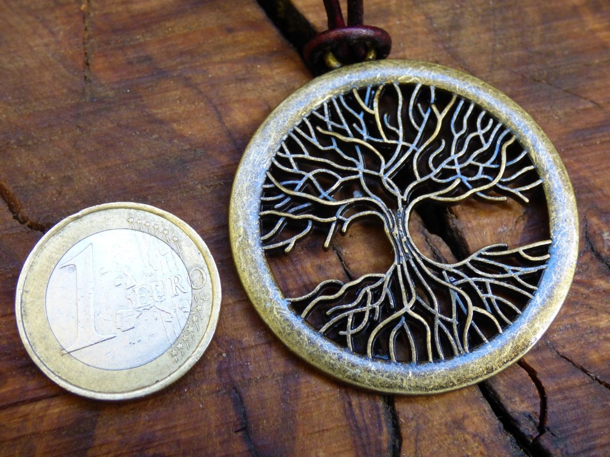 Baum Amulet Kette Antik Bronze ~Tibet ~HIPPIE ~GOA ~Boho ~Tibet ~Ethno ~Nature ~Esoterik ~Ethnic ~Indian~Lebensbaum~Wurzeln ~Root ~Anhänger - Art of Nature Berlin