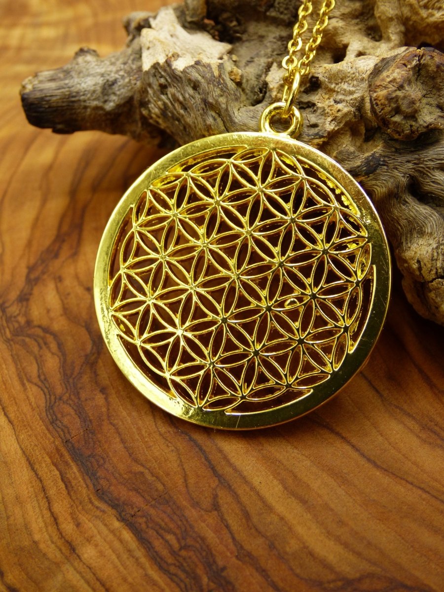 Blume des Lebens - Flower / Seed of Life ~ Mandala Kette~ ~HIPPIE ~GOA ~Boho ~Tibet ~Ethno ~Nature ~Geometrie ~Fibonacci ~golden - Art of Nature Berlin