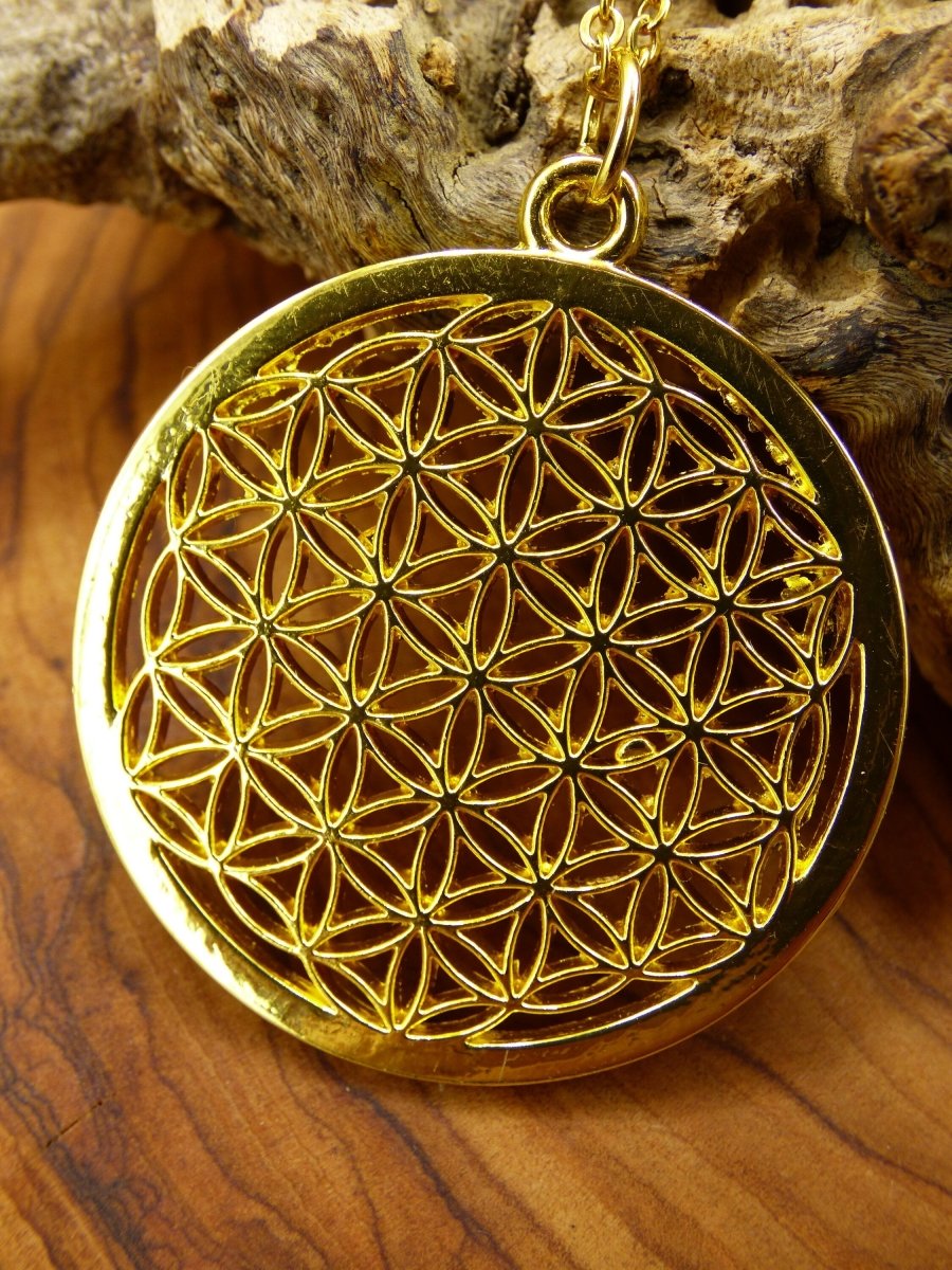 Blume des Lebens - Flower / Seed of Life ~ Mandala Kette~ ~HIPPIE ~GOA ~Boho ~Tibet ~Ethno ~Nature ~Geometrie ~Fibonacci ~golden - Art of Nature Berlin