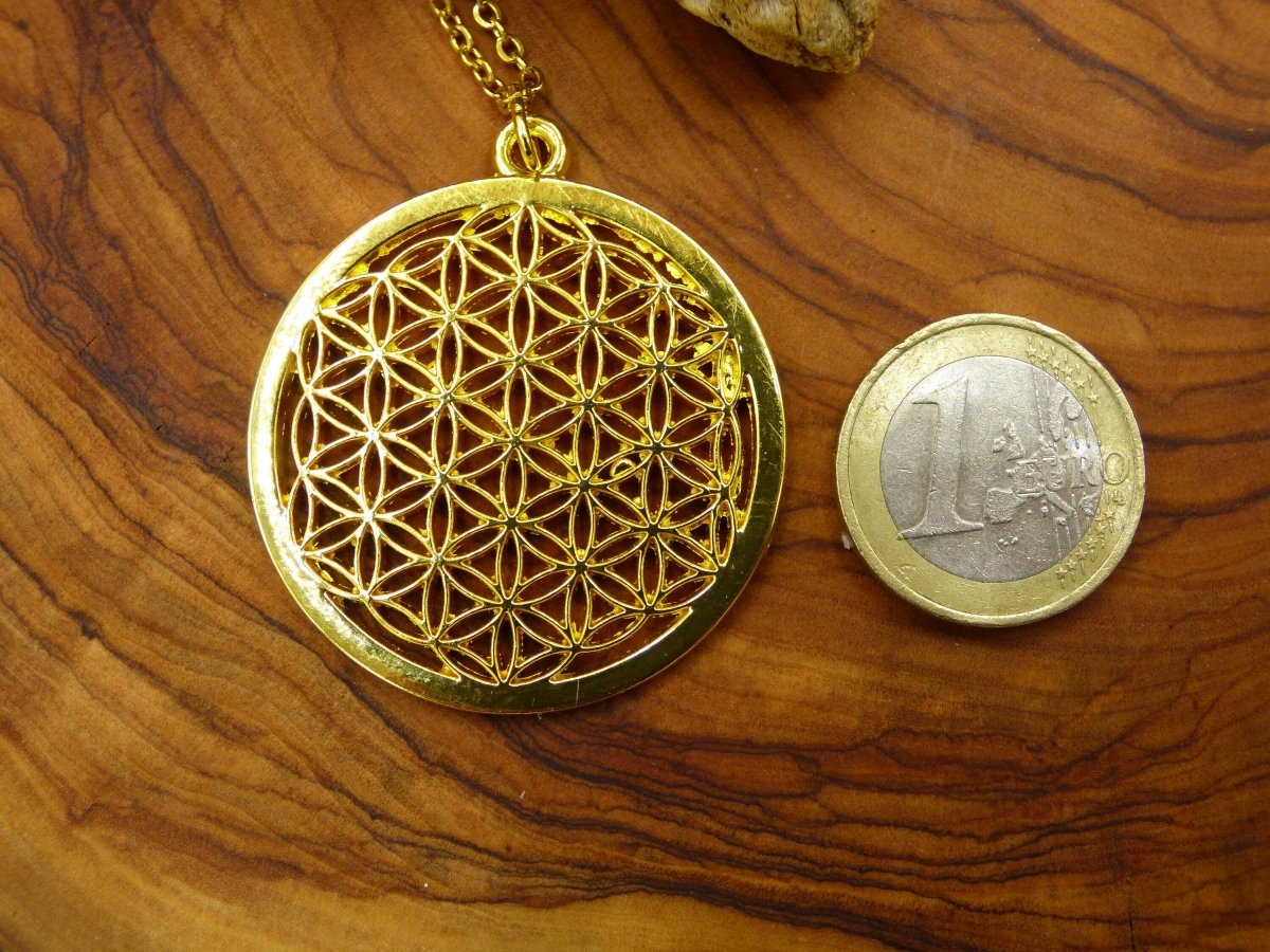 Blume des Lebens - Flower / Seed of Life ~ Mandala Kette~ ~HIPPIE ~GOA ~Boho ~Tibet ~Ethno ~Nature ~Geometrie ~Fibonacci ~golden - Art of Nature Berlin