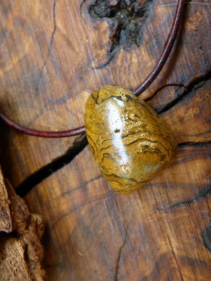 Boulder Opal~ Edelstein Kette ~HIPPIE ~GOA ~Boho ~Ethno ~Nature ~Heilstein - Art of Nature Berlin