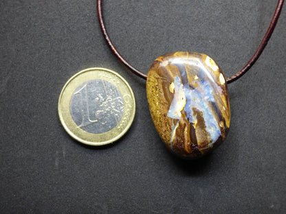 Boulder Opal ~ Edelstein Kette ~HIPPIE ~GOA ~Boho ~Ethno ~Nature ~Heilstein ~Rarität - Art of Nature Berlin