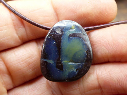 Boulder Opal ~ Edelstein Kette ~HIPPIE ~GOA ~Boho ~Ethno ~Nature ~Heilstein ~Rarität - Art of Nature Berlin