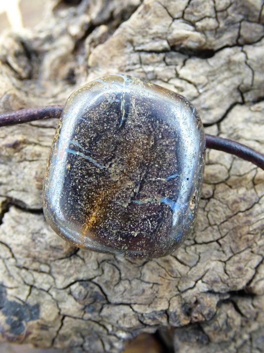 Boulder Opal ~ Edelstein Kette ~HIPPIE ~GOA ~Boho ~Ethno ~Nature ~Heilstein ~Rarität - Art of Nature Berlin