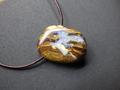 Boulder Opal ~ Edelstein Kette ~HIPPIE ~GOA ~Boho ~Ethno ~Nature ~Heilstein ~Rarität - Art of Nature Berlin