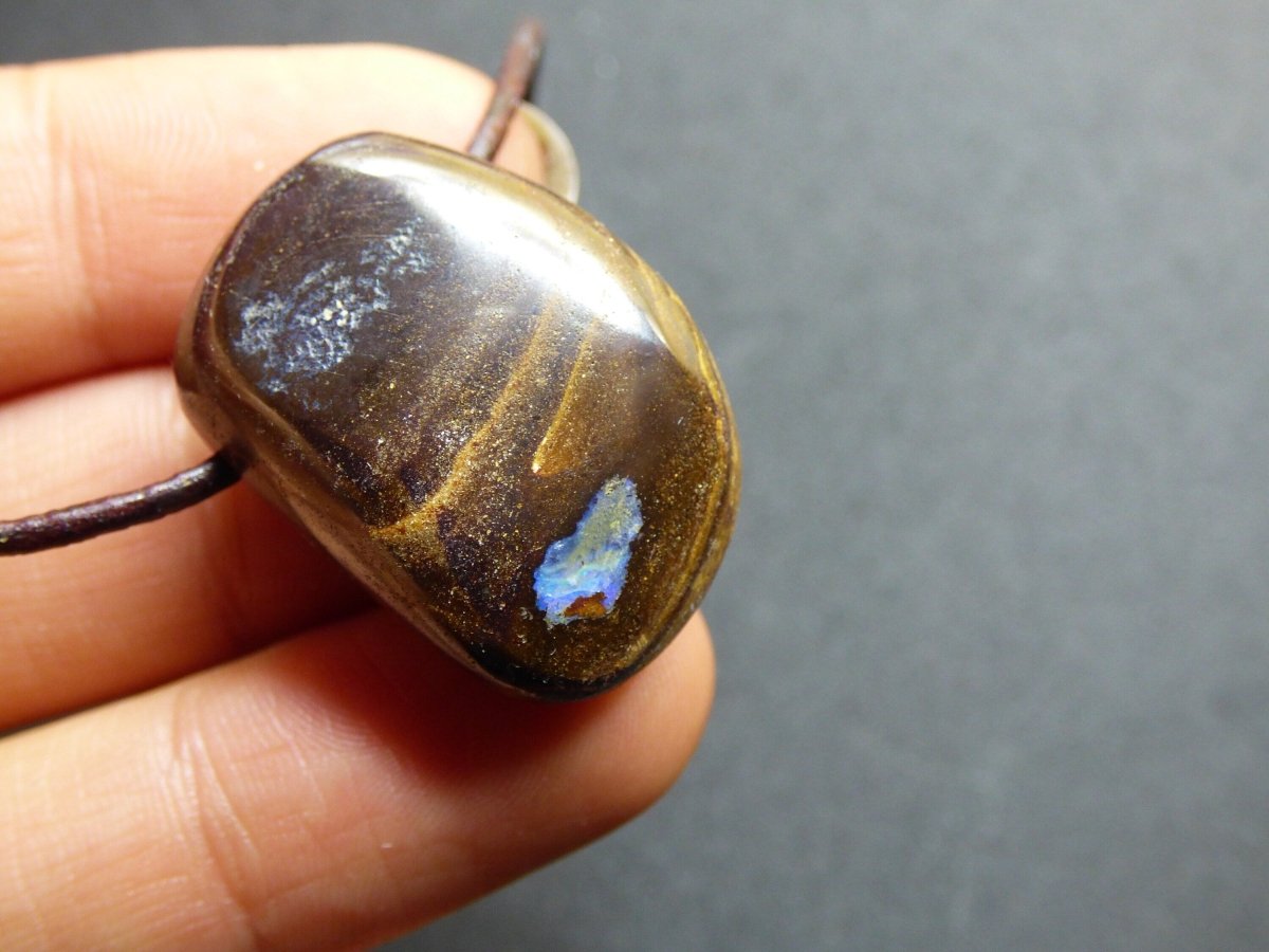 Boulder Opal ~ Edelstein Kette ~HIPPIE ~GOA ~Boho ~Ethno ~Nature ~Heilstein ~Rarität - Art of Nature Berlin