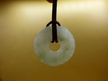 Burma Jade Donut *Rarität* ~ Edelstein Kette ~HIPPIE ~GOA ~Boho ~Tibet ~Ethno ~Nature ~Donut ~Schutzsymbol ~Heilstein - Art of Nature Berlin