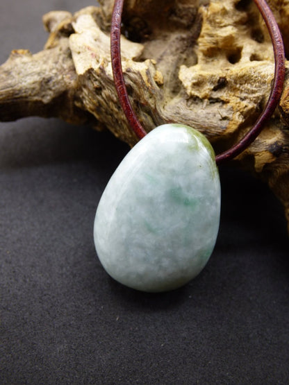 Burma Jade *Rarität* ~ Edelstein Kette HIPPIE Boho Ethno Natur Heilstein Rarität Kristalle Schmuck Anhänger Natur Kraft Stein Geschenk grün - Art of Nature Berlin