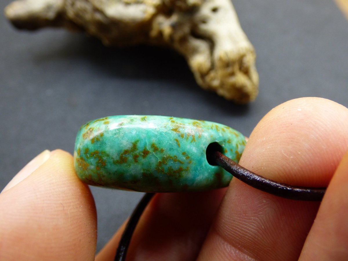 Chrysocoll Chrysokoll Chrysocolla ~ Edelstein Kette ~HIPPIE ~GOA ~Boho ~Ethno ~Nature ~Heilstein - Art of Nature Berlin