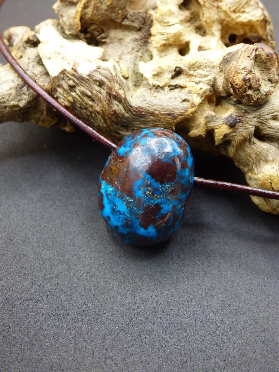 Chrysocoll Chrysokoll Chrysocolla ~ Edelstein Kette ~HIPPIE ~GOA ~Boho ~Ethno ~Nature ~Heilstein - Art of Nature Berlin