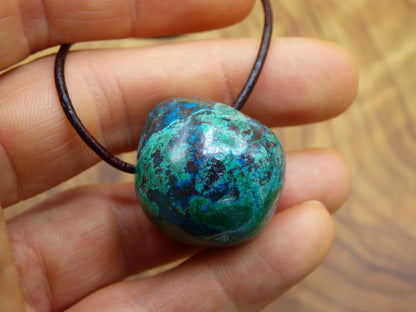 Chrysocoll Chrysokoll Chrysocolla ~ Edelstein Kette ~HIPPIE ~GOA ~Boho ~Ethno ~Nature ~Heilstein - Art of Nature Berlin