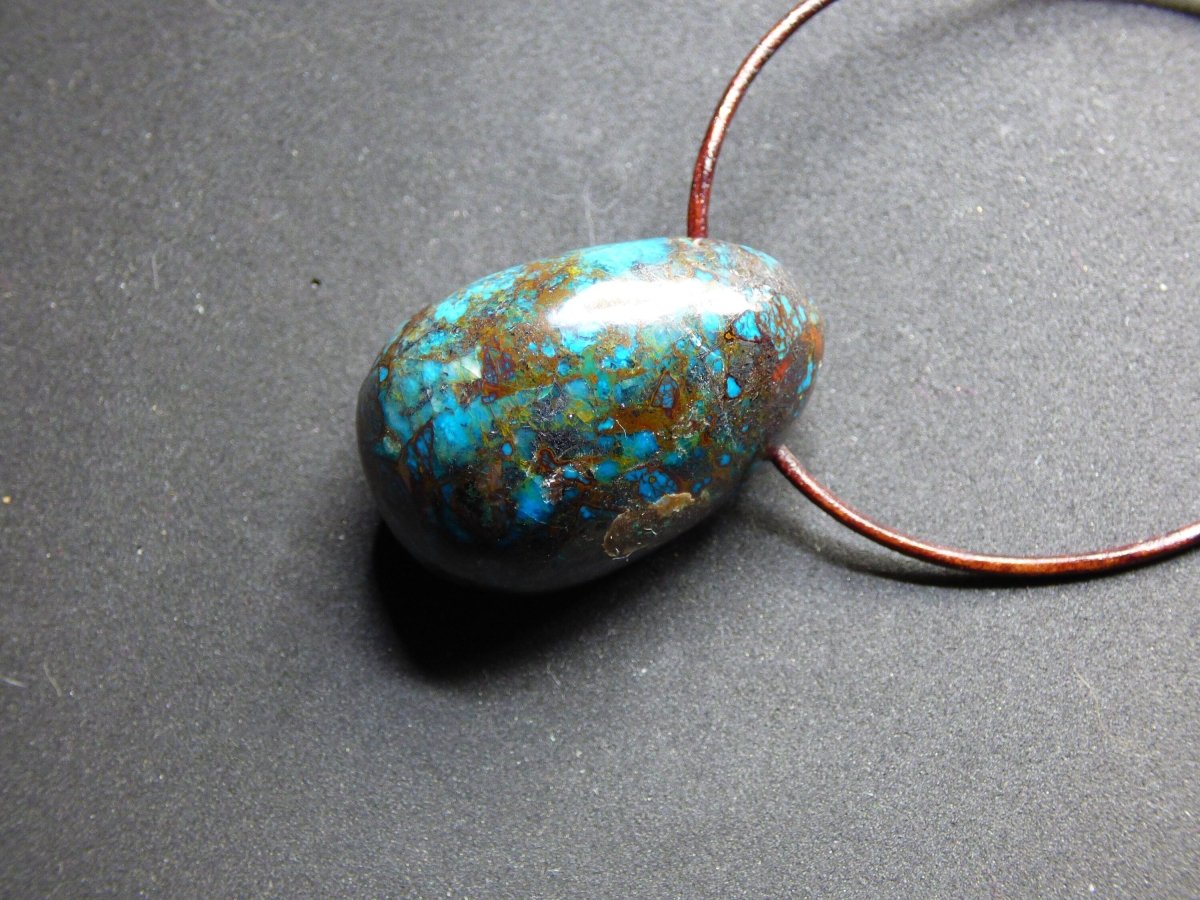 Chrysocoll Chrysokoll Chrysocolla ~ Edelstein Kette ~HIPPIE ~GOA ~Boho ~Ethno ~Nature ~Heilstein - Art of Nature Berlin