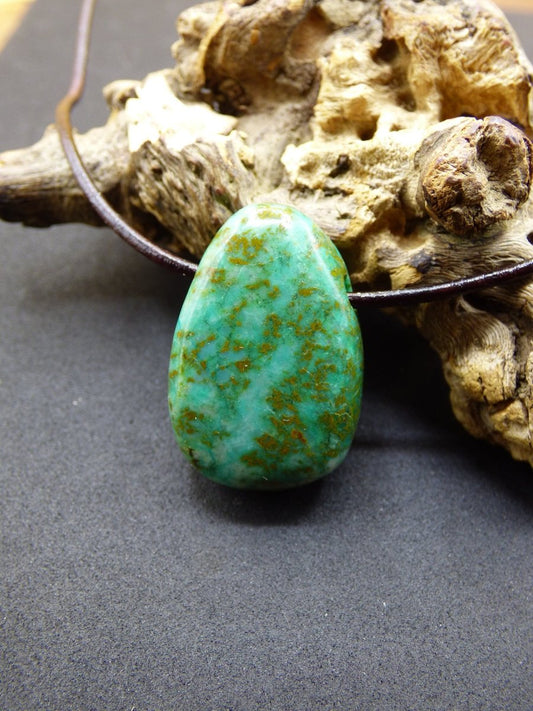 Chrysocoll Chrysokoll Chrysocolla ~ Edelstein Kette ~HIPPIE ~GOA ~Boho ~Ethno ~Nature ~Heilstein - Art of Nature Berlin