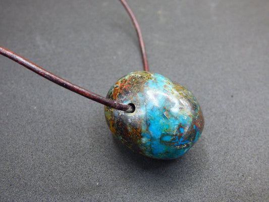 Chrysocoll Chrysokoll Chrysocolla ~ Edelstein Kette ~HIPPIE ~GOA ~Boho ~Ethno ~Nature ~Heilstein - Art of Nature Berlin