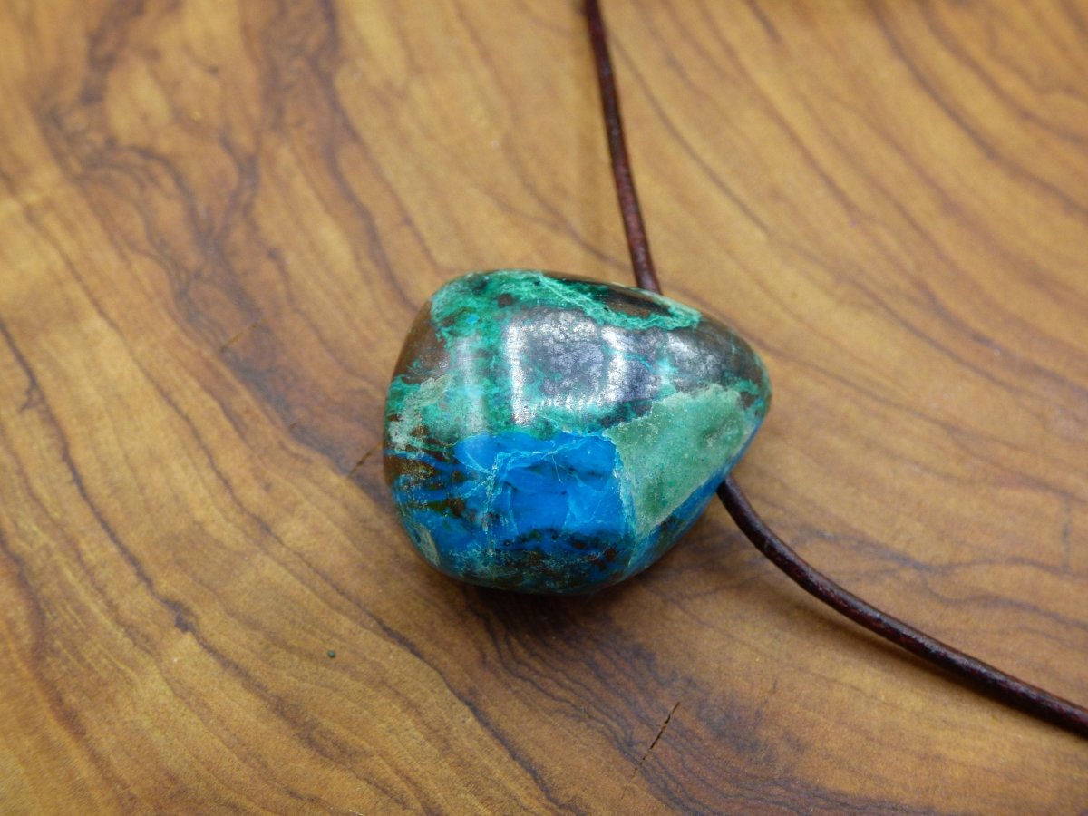 Chrysocoll Chrysokoll Chrysocolla ~ Edelstein Kette ~HIPPIE ~GOA ~Boho ~Ethno ~Nature ~Heilstein - Art of Nature Berlin