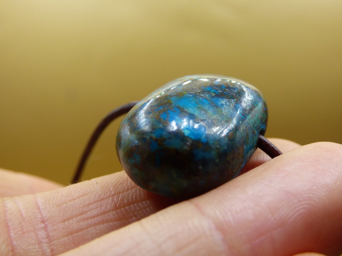 Chrysocoll Chrysokoll Chrysocolla ~ Edelstein Kette ~HIPPIE ~GOA ~Boho ~Ethno ~Nature ~Heilstein - Art of Nature Berlin