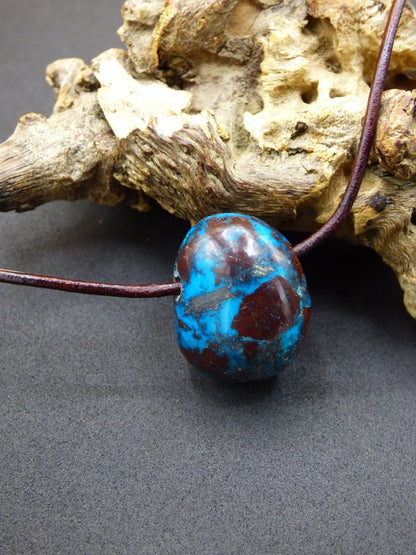 Chrysocoll Chrysokoll Chrysocolla ~ Edelstein Kette ~HIPPIE ~GOA ~Boho ~Ethno ~Nature ~Heilstein - Art of Nature Berlin