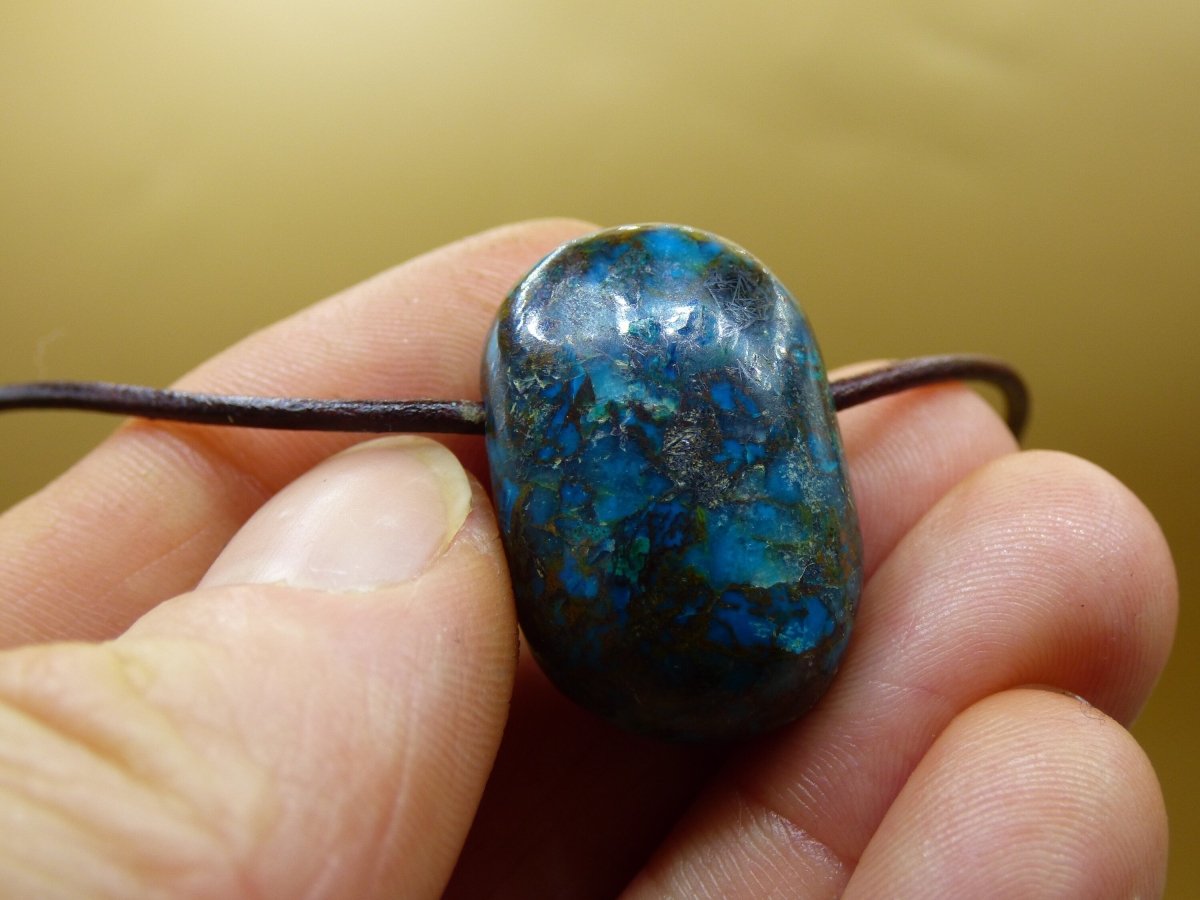 Chrysocoll Chrysokoll Chrysocolla ~ Edelstein Kette ~HIPPIE ~GOA ~Boho ~Ethno ~Nature ~Heilstein - Art of Nature Berlin