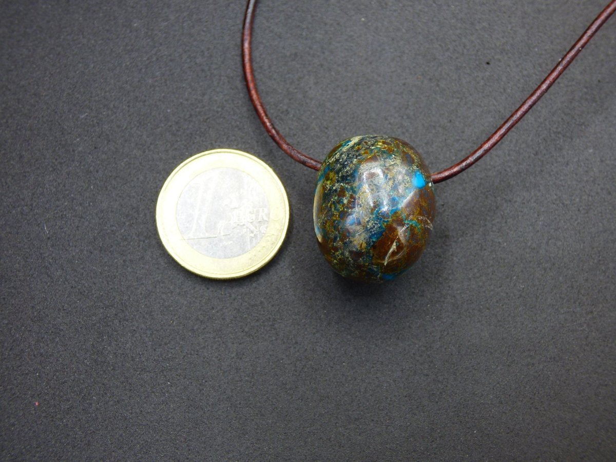 Chrysocoll Chrysokoll Chrysocolla ~ Edelstein Kette ~HIPPIE ~GOA ~Boho ~Ethno ~Nature ~Heilstein - Art of Nature Berlin