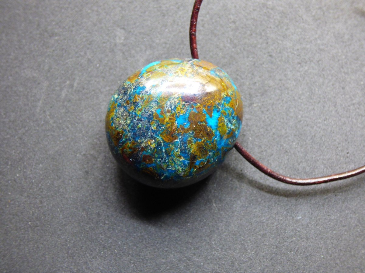 Chrysocoll Chrysokoll Chrysocolla ~ Edelstein Kette ~HIPPIE ~GOA ~Boho ~Ethno ~Nature ~Heilstein - Art of Nature Berlin