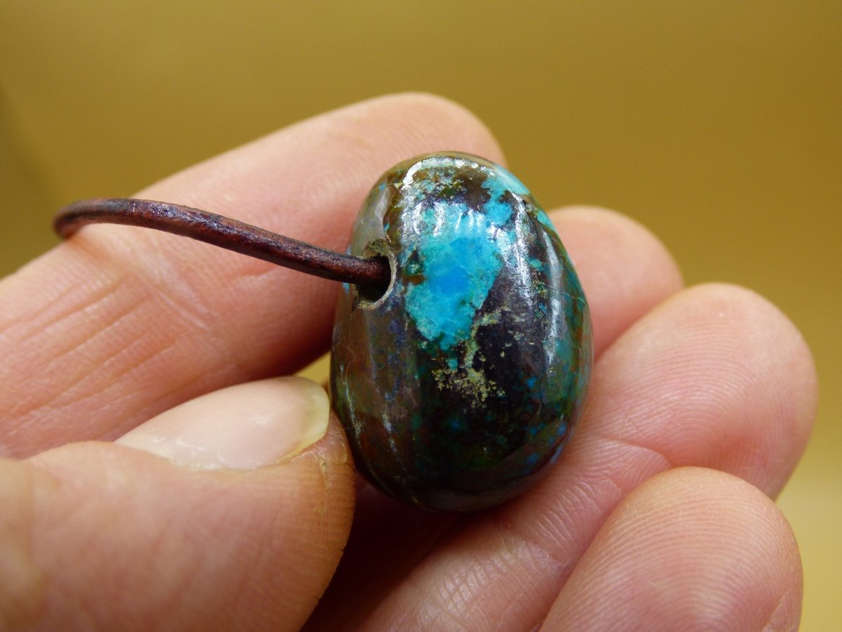 Chrysocoll Chrysokoll Chrysocolla ~ Edelstein Kette ~HIPPIE ~GOA ~Boho ~Ethno ~Nature ~Heilstein - Art of Nature Berlin