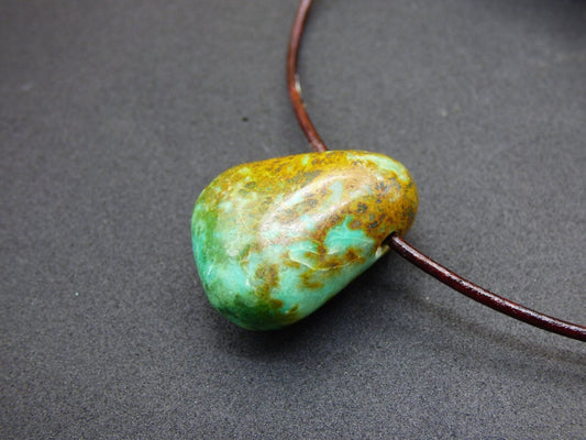 Chrysocoll Chrysokoll Chrysocolla ~ Edelstein Kette ~HIPPIE ~GOA ~Boho ~Ethno ~Nature ~Heilstein - Art of Nature Berlin