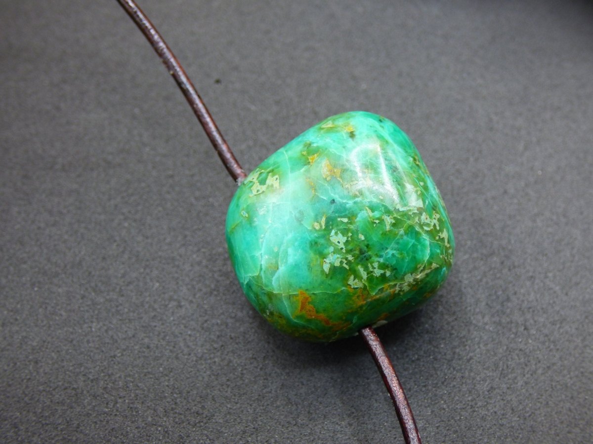 Chrysocoll Chrysokoll Chrysocolla ~ Edelstein Kette ~HIPPIE ~GOA ~Boho ~Ethno ~Nature ~Heilstein - Art of Nature Berlin