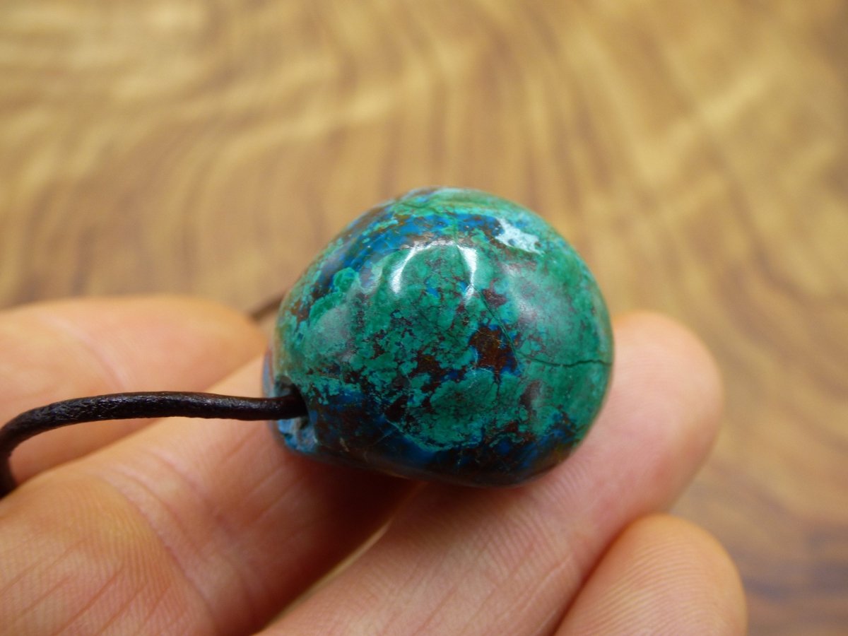 Chrysocoll Chrysokoll Chrysocolla ~ Edelstein Kette ~HIPPIE ~GOA ~Boho ~Ethno ~Nature ~Heilstein - Art of Nature Berlin