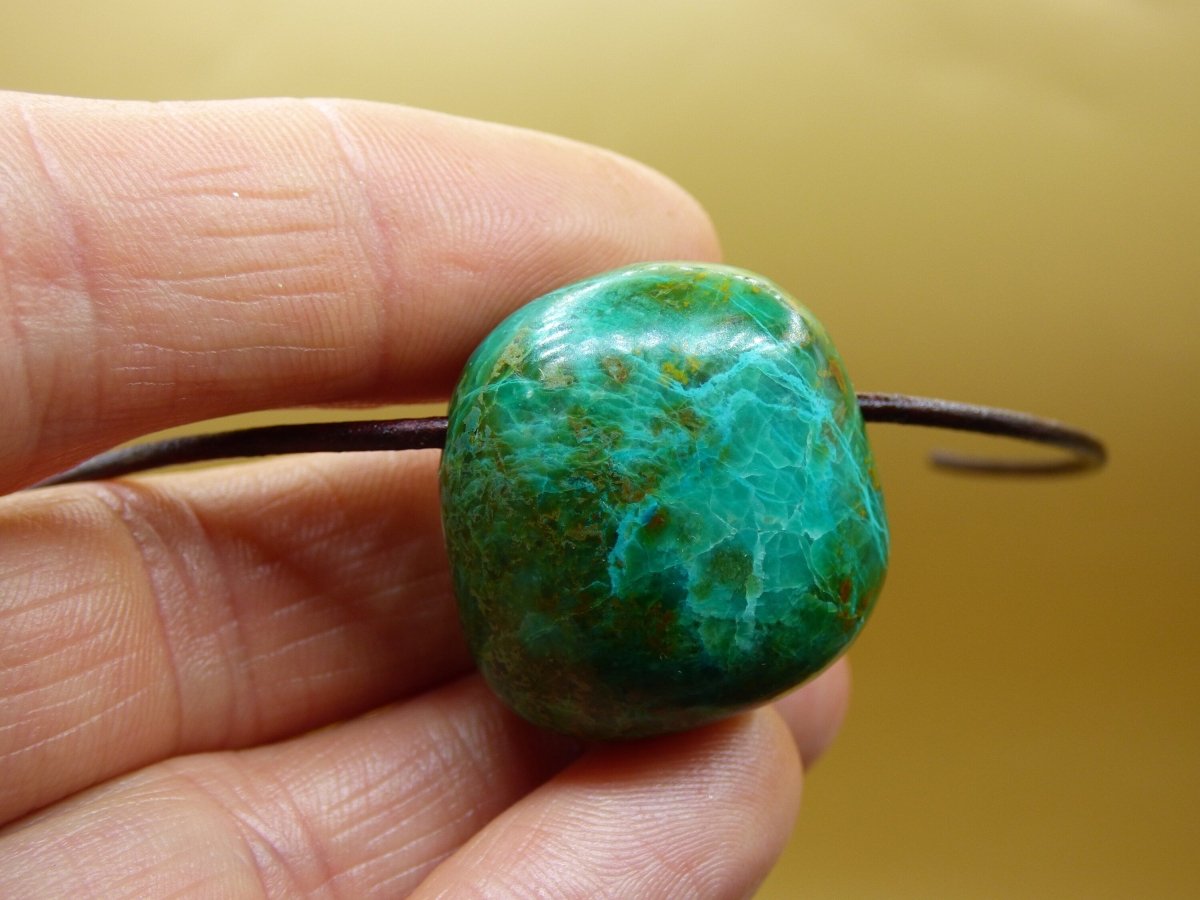 Chrysocoll Chrysokoll Chrysocolla ~ Edelstein Kette ~HIPPIE ~GOA ~Boho ~Ethno ~Nature ~Heilstein - Art of Nature Berlin