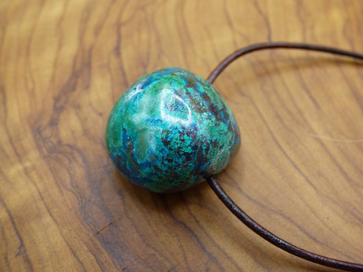 Chrysocoll Chrysokoll Chrysocolla ~ Edelstein Kette ~HIPPIE ~GOA ~Boho ~Ethno ~Nature ~Heilstein - Art of Nature Berlin