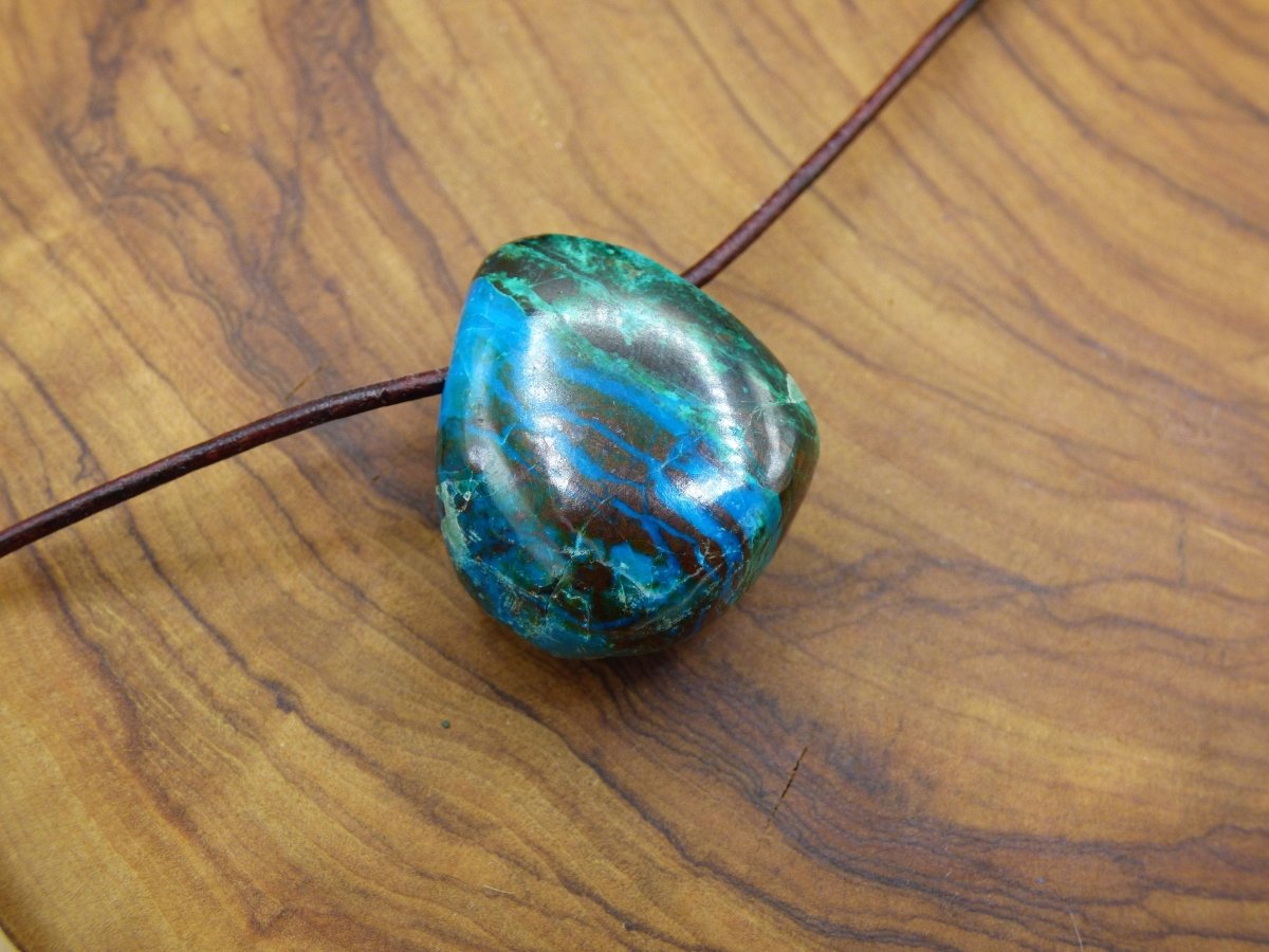 Chrysocoll Chrysokoll Chrysocolla ~ Edelstein Kette ~HIPPIE ~GOA ~Boho ~Ethno ~Nature ~Heilstein - Art of Nature Berlin