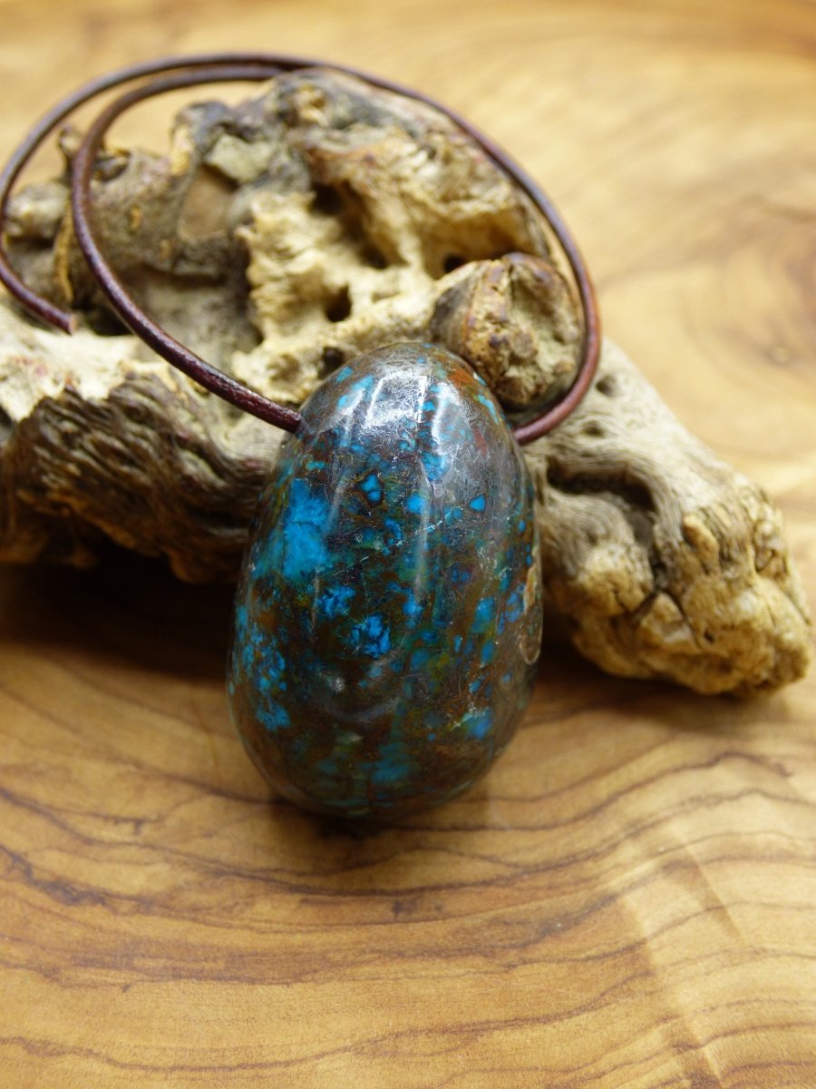 Chrysocoll Chrysokoll Chrysocolla ~ Edelstein Kette ~HIPPIE ~GOA ~Boho ~Ethno ~Nature ~Heilstein - Art of Nature Berlin