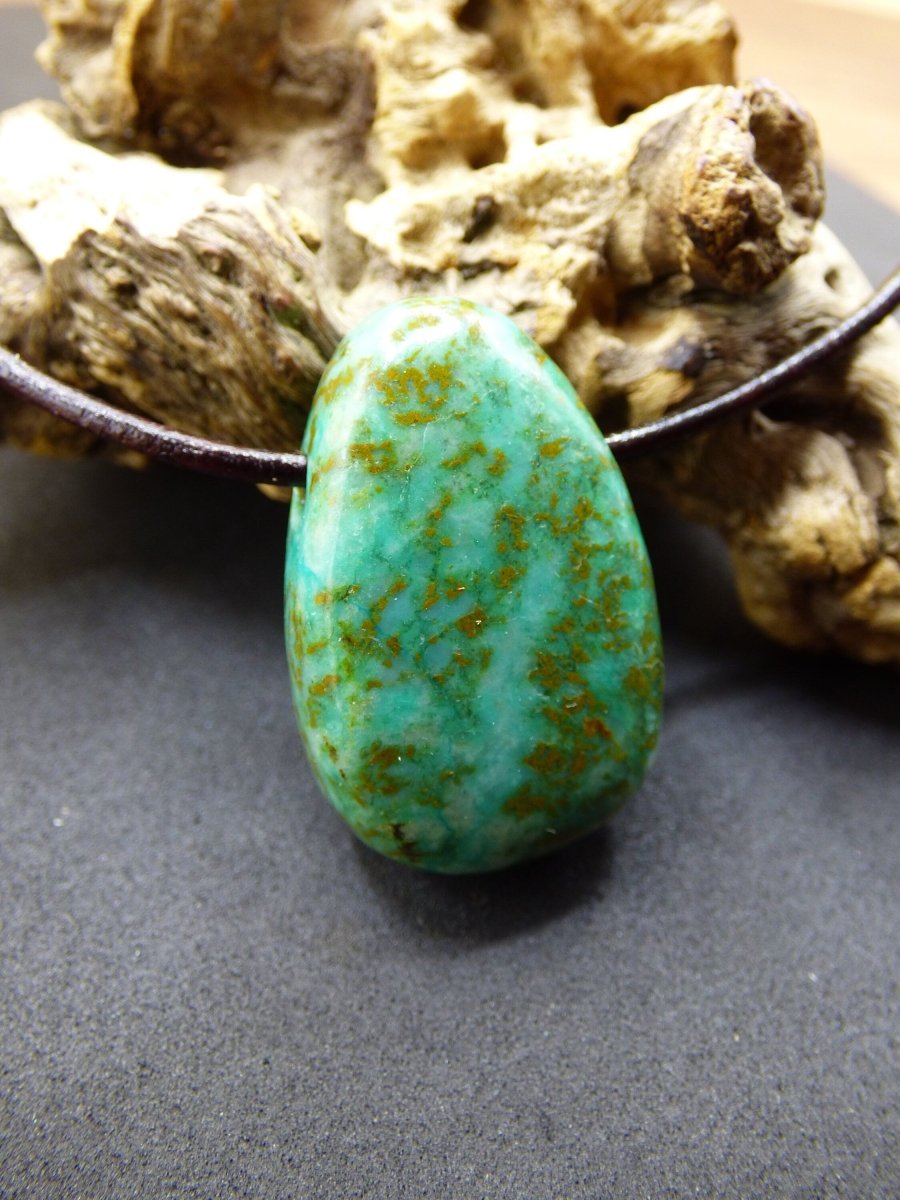 Chrysocoll Chrysokoll Chrysocolla ~ Edelstein Kette ~HIPPIE ~GOA ~Boho ~Ethno ~Nature ~Heilstein - Art of Nature Berlin