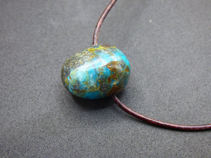 Chrysocoll Chrysokoll Chrysocolla ~ Edelstein Kette ~HIPPIE ~GOA ~Boho ~Ethno ~Nature ~Heilstein - Art of Nature Berlin