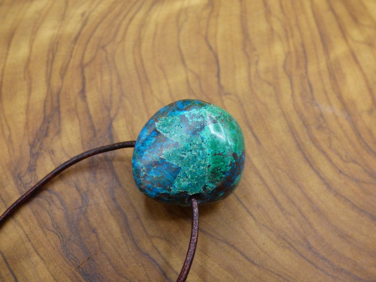 Chrysocoll Chrysokoll Chrysocolla ~ Edelstein Kette ~HIPPIE ~GOA ~Boho ~Ethno ~Nature ~Heilstein - Art of Nature Berlin